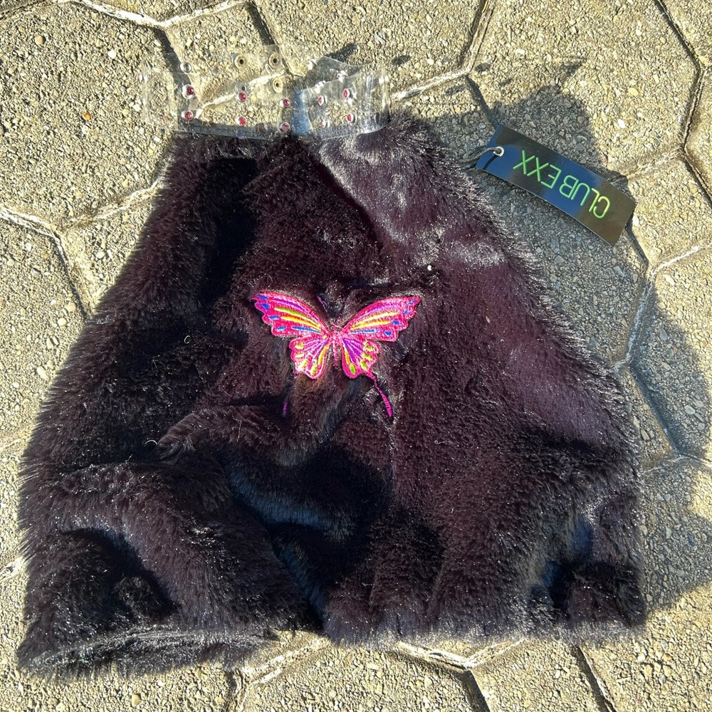 NWT - CLUB EXX PIXIE FUHREAK FUR TOP - DOLLSKILL - SIZE MEDIUM - Picture 2 of 6